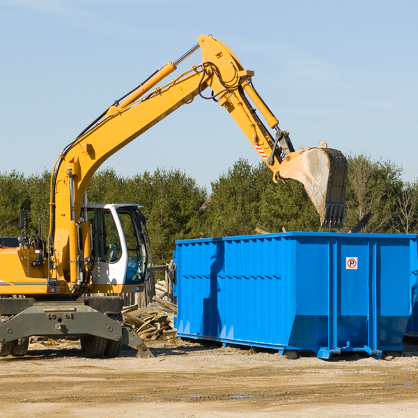 can i rent a residential dumpster for a construction project in Tyro North Carolina